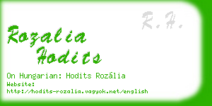 rozalia hodits business card